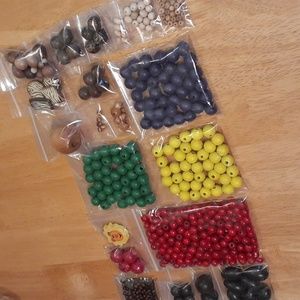 Colorful Wood Bead Bundle P129